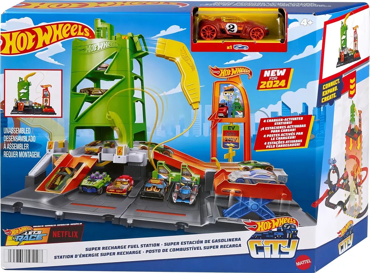 Súper Estación Gasolinera - Hot Wheels - Saldos A Huevo