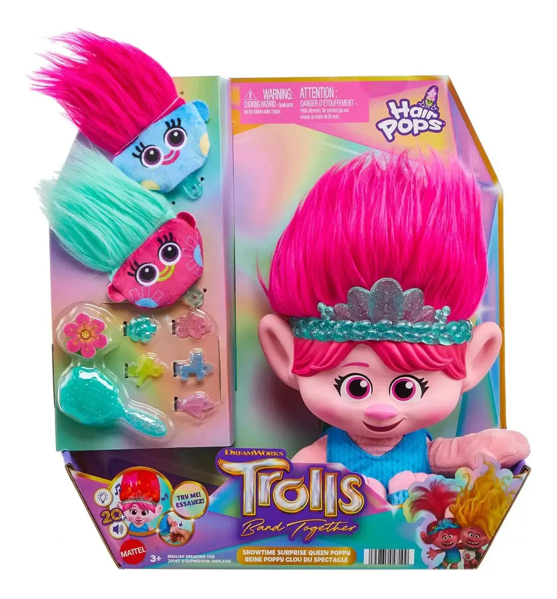 Trolls Band Together Reina Poppy Espectáculo Sorpresa – Mattel