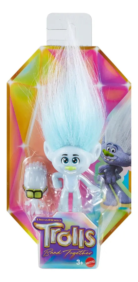 Trolls Muñeca Mini Guy Diamond con Tiny Diamond
