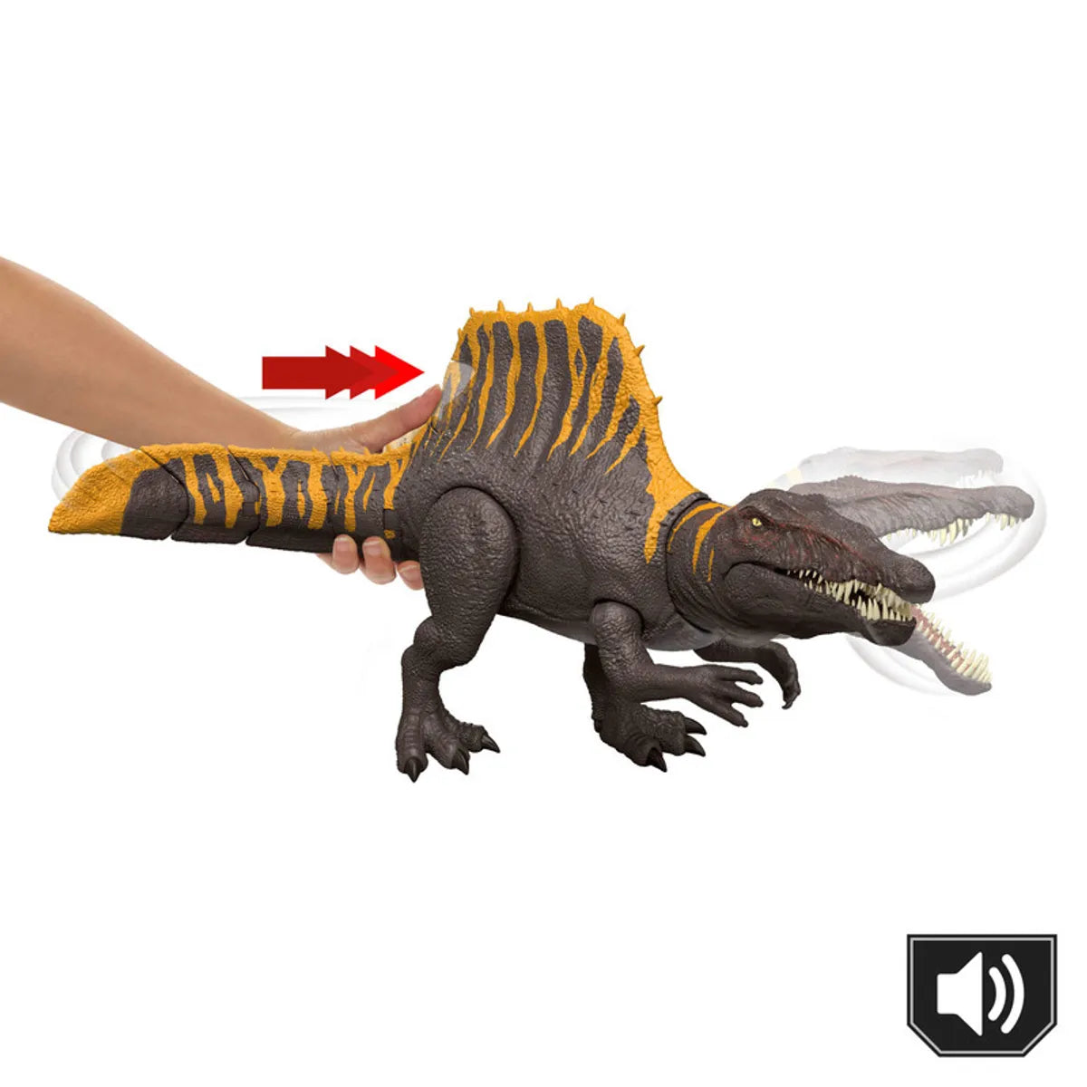 Dinosaurio Spinosaurus Tail Thrasher Jurassic World Rebirth – Mattel en oferta outlet Colombia saldos a huevo