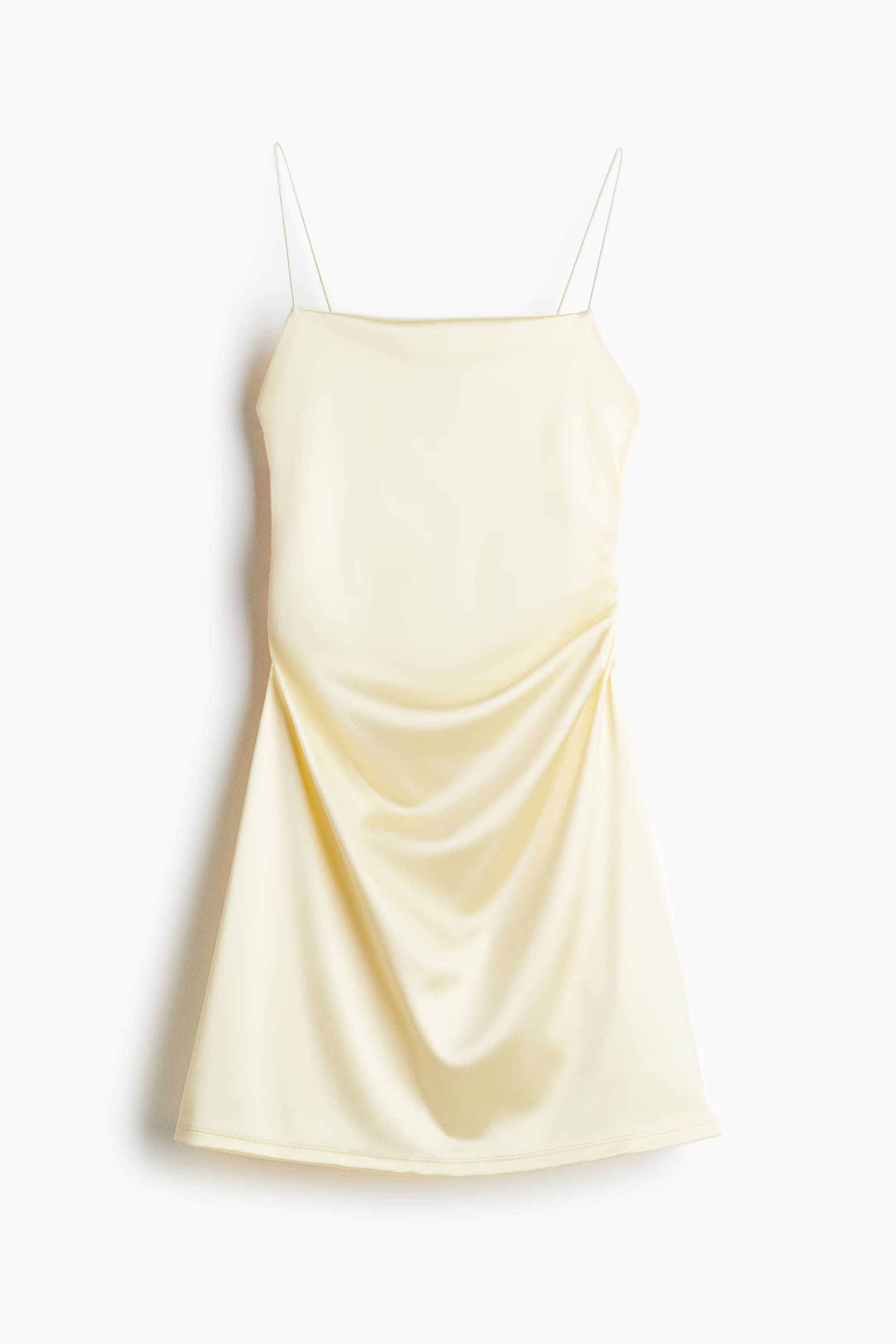 Vestido Lencero Corto Amarillo Claro – H&M en oferta outlet Colombia saldos a huevo