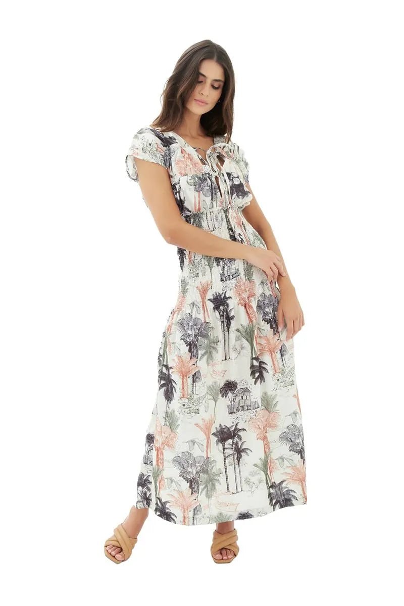 Vestido Largo Carlota Memory Mul MERCEDES CAMPUZANO 5057 - Saldos A Huevo