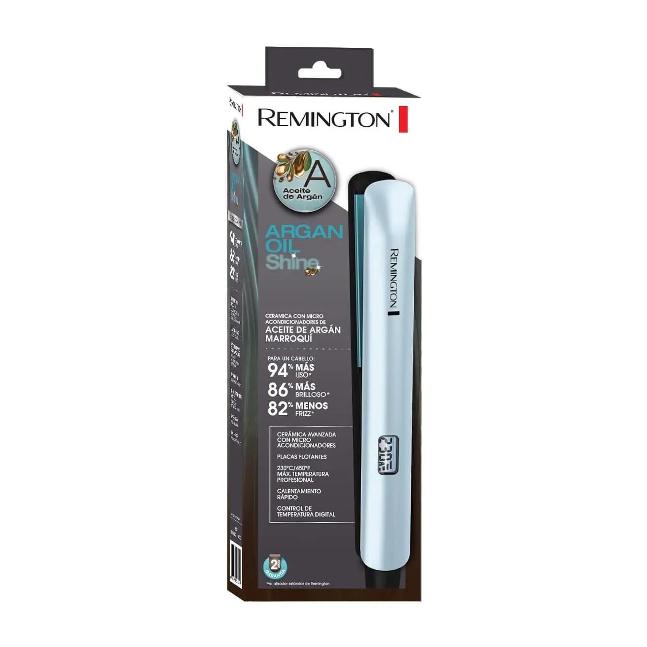 Plancha Alisadora con Microacondicionadores de Argán S8500A - Remington en oferta outlet Colombia saldos a huevo