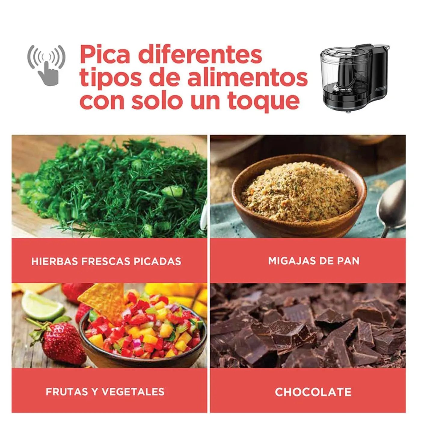 Procesador de Alimentos HC150B Negro Picatodo - BLACK+DECKER en oferta outlet Colombia saldos a huevo