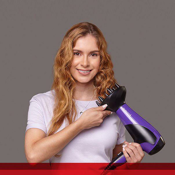 Secador Remington Power Shine D3190 Morado - Remington en oferta outlet Colombia saldos a huevo