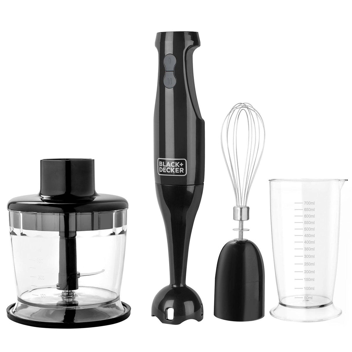 Batidora de Inmersión Black+Decker 3 en 1, Negro HB2800B - Saldos A Huevo